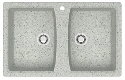 AZARIO кухонная мойка Elmas (780х500х190) Светло серая (сифон + герметик)