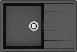 AZARIO кухонная мойка Vision (750x505x218) Черная (сифон + герметик)