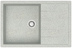 AZARIO кухонная мойка Vision (750x505x218) Светло серая (сифон + герметик)
