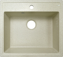 AZARIO кухонная мойка Litos (570х505х200) Бежевая (сифон + герметик)