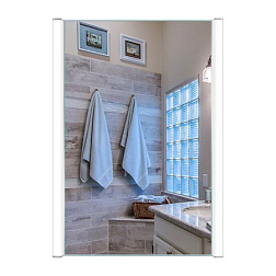 AZARIO зеркало-шкаф Quito AZ-ZC-031CS  500*700 сенсор выкл, механическая кнопка, алюминиевый корпус