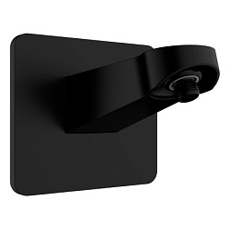 AQM8701MB Держатель верхнего душа, L=160 мм, настенный, Черный