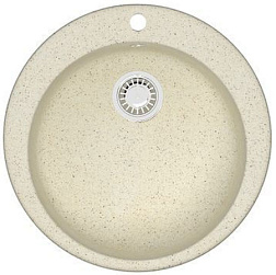 AZARIO кухонная мойка Vital (507x507x200) Бежевая (сифон + герметик)