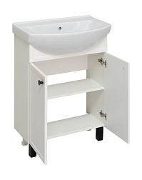 Тумба под раковину Runo белая (под умывальник Best 65 ) Римини 65 (00-00001254)