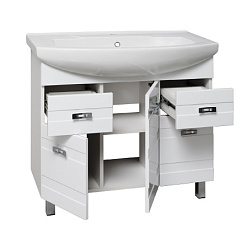 Тумба под раковину Runo  (под умывальник Стиль 85) Турин 85 (УТ000002095)