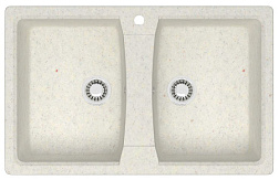 AZARIO кухонная мойка Elmas (780х500х190) Хлопок (сифон + герметик)