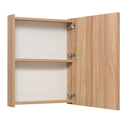 Зеркальный шкаф Runo графит Лада 50 (00-00001160)