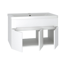 Тумба под раковину Runo подвесная 3 двери (под умывальник Omega 75) Парма 75 (00-00001039)