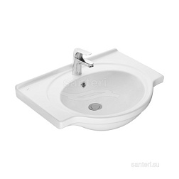 Умывальник Сатурн с переливом белый