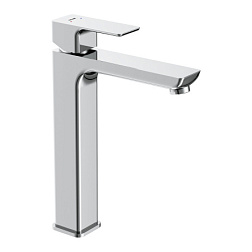 Смеситель Cersanit для раковины высокий GEO однорычажный клик клак