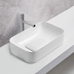 Раковина керамическая Vincea VBS-50450, 505*380*150, накладная, цвет белый, , шт