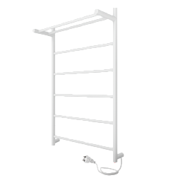 Полотенцесушитель Line с/п (electro) 80/50 (скр.монтаж, унив.подкл.R/L, Белый матовый) INDIGO