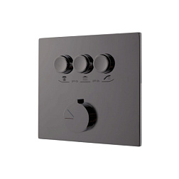 Встраиваемый смеситель для душа VSCV-431GM трехфункциональный, вороненая сталь, , шт