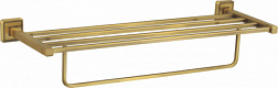 Полотенцедержатель с полкой WONZON & WOGHAND, Бронза (WW-7281)