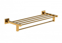 Полотенцедержатель с полкой WONZON & WOGHAND, Темное золото (WW-8981-DG)