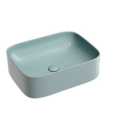 Умывальник чаша накладная прямоугольная (цвет Зеленый Матовый) Element 505*380*150мм