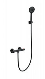 Смеситель для душа с термостатом WONZON & WOGHAND, Черный матовый (WW-B2005-A-MB)