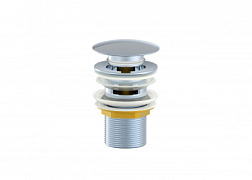 Донный клапан для раковины с переливом WONZON & WOGHAND, Хром (WW-88SS01-CR)