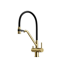 Смеситель для кухни SANCOS Dora с гибким изливом и возможностью подключения фильтра для воды, цвет б