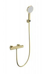 Смеситель для душа с термостатом WONZON & WOGHAND, Брашированное золото (WW-B2003-A-BG)