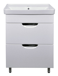 Комплект Тумба Стиль- 60/2 Н "Соло" (600х880х480) напольная с раковиной Monte 60 (CS00070755)