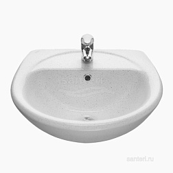 Умывальник Соната с перелив.крап на бел.