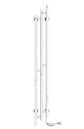Полотенцесушитель Sky (electro) 150/17 (таймер, скрытый провод справа, Белый матовый) INDIGO