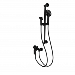 Смеситель для душа с гарнитуром WONZON & WOGHAND, Черный матовый (WW-A4888-MB)