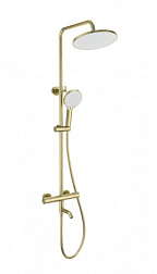 Душевая система с термостатом WONZON & WOGHAND, Брашированное золото (WW-B3065-T1-BG)