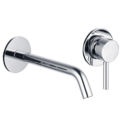 AQM 6215CR Siena Смеситель для раковины настенный на 2 отв. 180мм, внутр. монт часть в компл., Хром