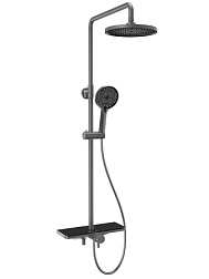 AQM 8002G Душевая система для душа со смесителем,  Белый