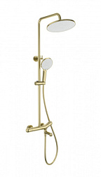 Душевая система с термостатом WONZON & WOGHAND, Брашированное золото (WW-B3057-A-BG)