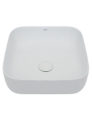 AQM5011 Раковина накладная квадратная. 390x390x130