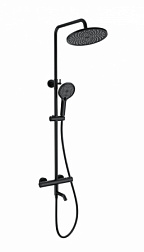 Душевая система с термостатом WONZON & WOGHAND, Черный матовый (WW-B3065-T1-MB)