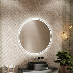 Зеркало для ванной комнаты SANCOS Bella D1000 c подсветкой, арт. BE1000