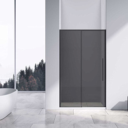 Душевая дверь Slim-N VDS-4SN130CGB, 1300, черный, стекло тонированное, , шт