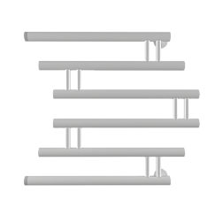 Полотенцесушитель Фокстрот Zip б/п (н.р.1") 50/50 (с держателем, Белый матовый) INDIGO полная ширина
