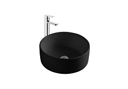 AQ5118-MB раковина 400*400*165 для установки на столешницу, матовый черный