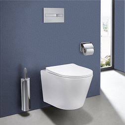 Унитаз подвесной Piatti VT1-11S, цвет белый, ультратонкое soft-close сиденье, , шт