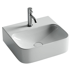 Умывальник AURA с 1 отверстием для смесителя, без перелива 435*395*135мм