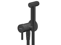 Гигиенический душ SANCOS Atom со смесителем, с внутренней частью, цвет черный матовый, встраиваемый,