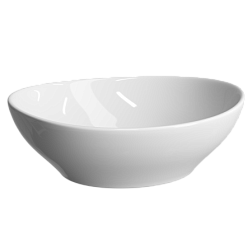 Умывальник- чаша накладная овальной формы (цвет Белый) Element              405*330*140 мм