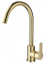 Смеситель для кухни WONZON & WOGHAND, Брашированное золото (WW-AE4554-BG)