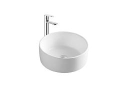 AQ5118-MW раковина 400*400*165 для установки на столешницу, матовый белый