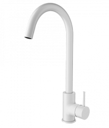 Смеситель для кухни WONZON & WOGHAND, Белый матовый (WW-A21102-MW)