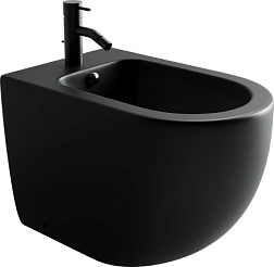 Напольное биде Metropol, 1 отверстие под смеситель, в комплекте крепеж для монтажа, цвет черный мато