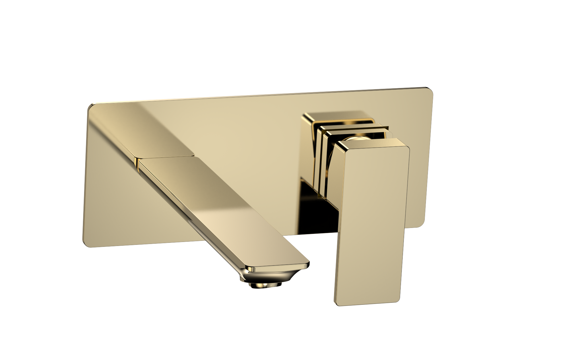 AQM6815GG Savona Смеситель для раковины, настен., на 2 отв., комплект, золото