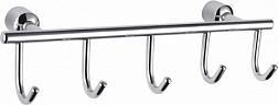 Вешалка с 5 крючками для ванной WONZON & WOGHAND, Хром (WW-9382-5)