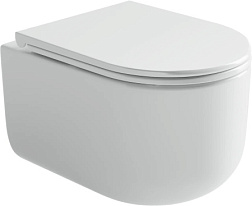 Подвесной унитаз Ulma Rimless, глубокий смыв, с крепежом для полностью скрытого монтажа,  ультратонк