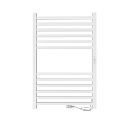 Полотенцесушитель Attic (electro) 80/50 (таймер, скр.монтаж, унив.подкл.R/L, Белый матовый) INDIGO